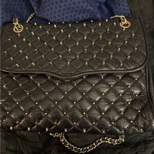 Rebecca Minkoff Maxi Quilted Affair Spike Detail Crossbody Bag
